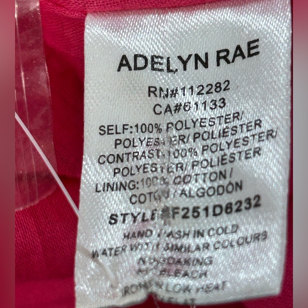 Adelyn Rae Desi Textured Colorblock Striped Dress NWT Size M - Picture 10 of 11